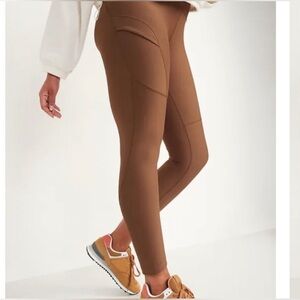 Old Navy Women's Size XL Brown Power Soft High Rise Go Dry‎ Leggings NWOT